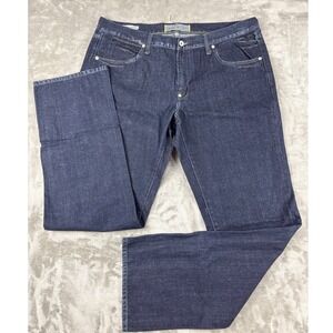 Paperdenim&cloth James Skinny Straight Leg Jeans Mens 40 Dark Indigo Blue Denim